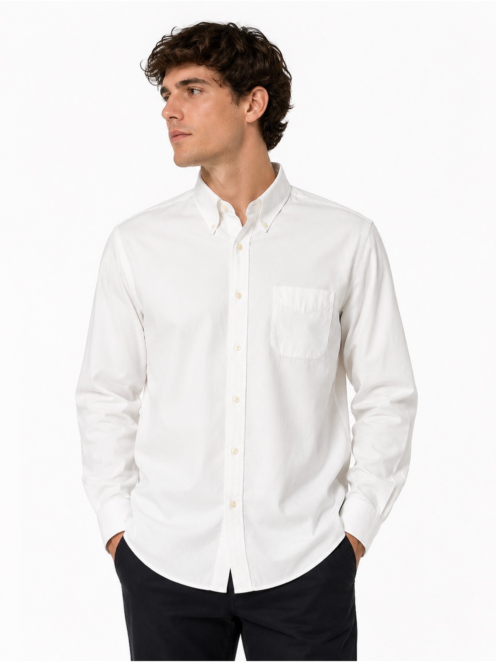 Brooks Brothers Madison White Oxford Button-Down Shirt for Men